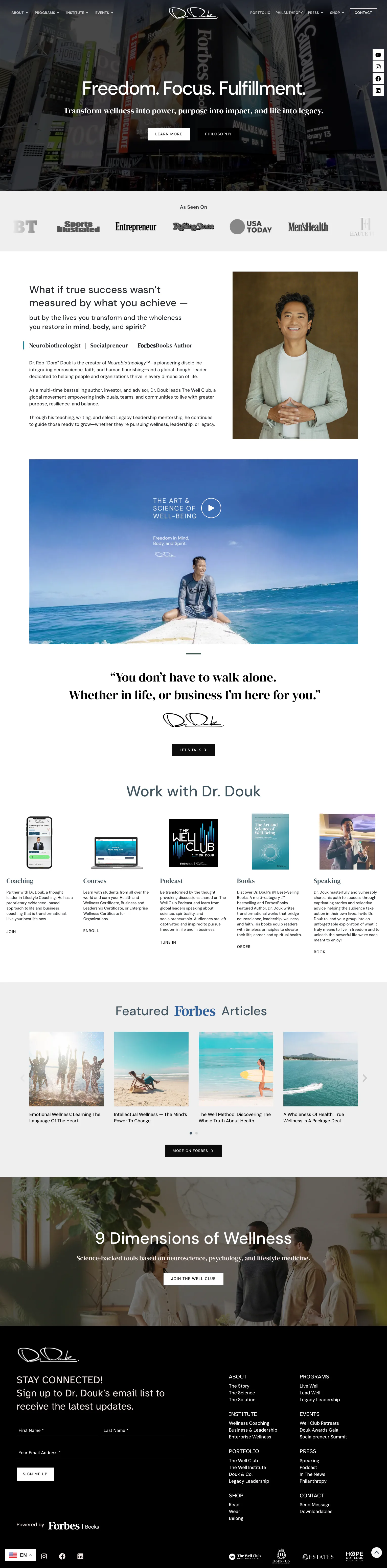 Dr. Douk wellness and leadership platform