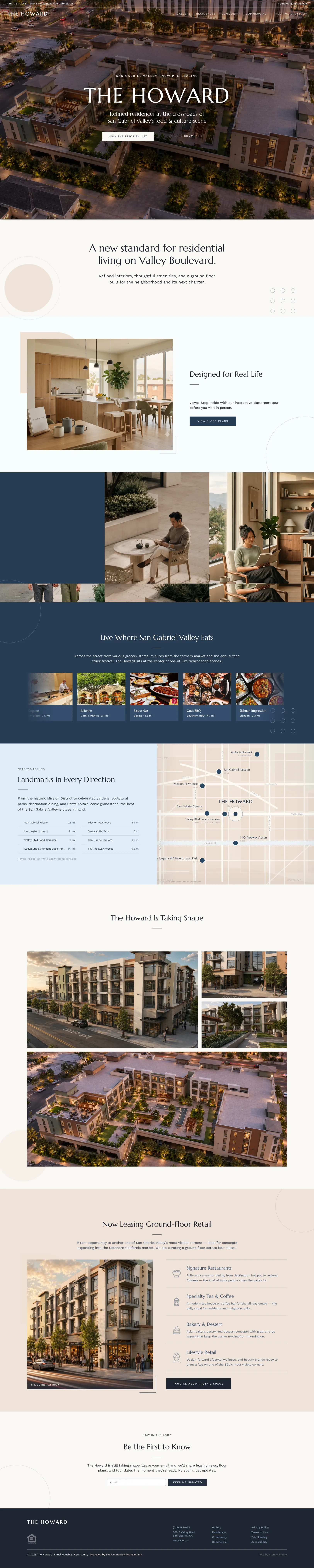 The Howard residential and neighborhood website