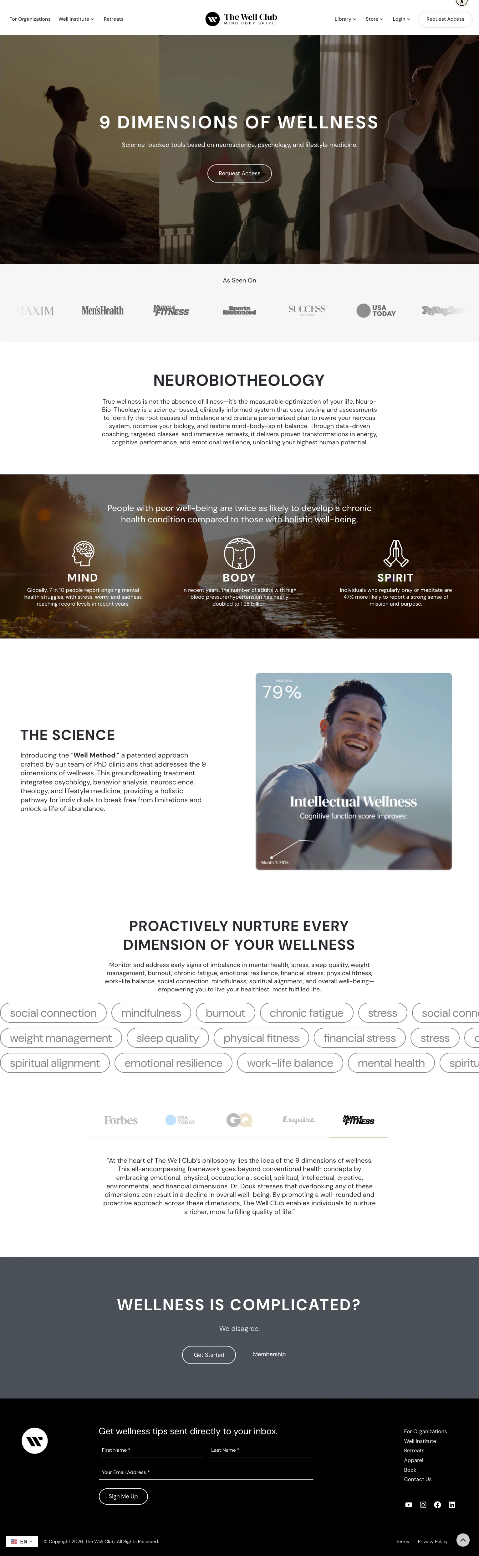 The Well Club science-backed wellness platform